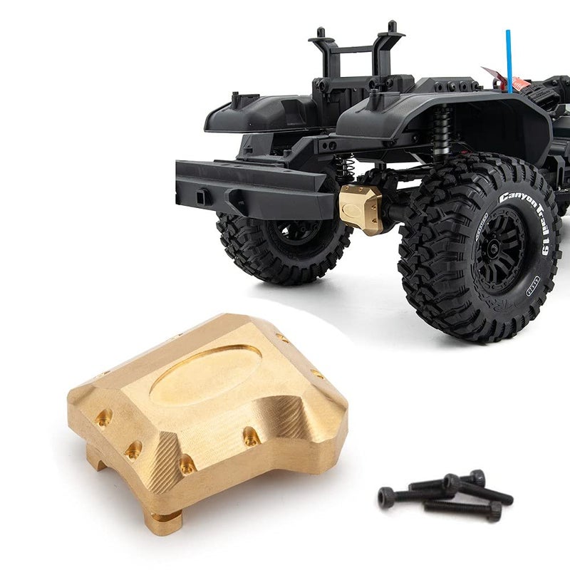 RCLIONS غطاء تفاضلي نحاسي RCLIONS ثقيل الوزن 69 جرام لأجزاء ترقية السيارة الزاحفة RC TRX4 T4 المحاور الأمامية والخلفية - Image 3