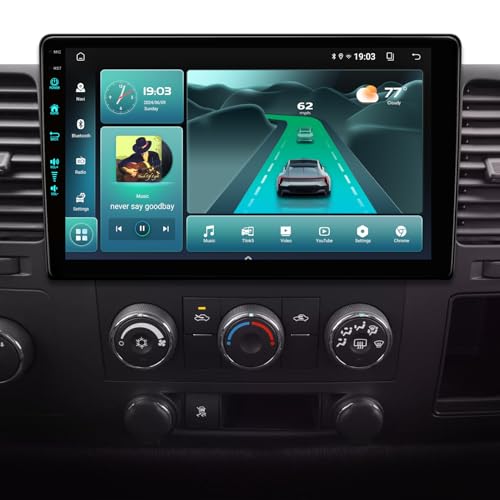 TWAHH 5GWiFi6(4Ram 64Rom)(1201Mbps) 10th for Chevy Silverado 2007-2013 Tahoe Equinox GMC Sierra Yukon Car Radio Android 13 Stereo with Wireless/Wire CarPlay Android Auto,1080P Camera - Image 1