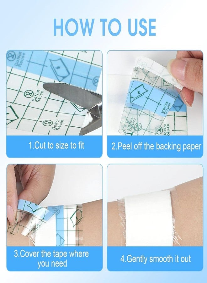 NUDFSY 70 PCS Hydrocolloid Bandage, Waterproof Bandage, Silicone Foam Dressing 15x9cm Wound Dressing with Border Adhesive Waterproof Central Ultra Absorbent-Foam Square Hydrocolloid Roll, Bed Sore Dressing - Image 4