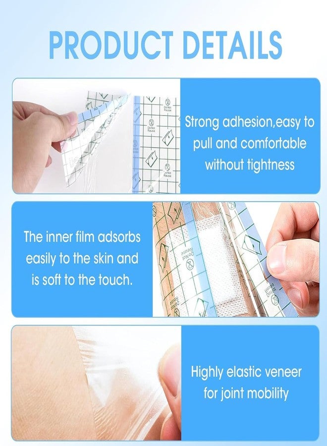NUDFSY 70 PCS Hydrocolloid Bandage, Waterproof Bandage, Silicone Foam Dressing 15x9cm Wound Dressing with Border Adhesive Waterproof Central Ultra Absorbent-Foam Square Hydrocolloid Roll, Bed Sore Dressing - Image 3