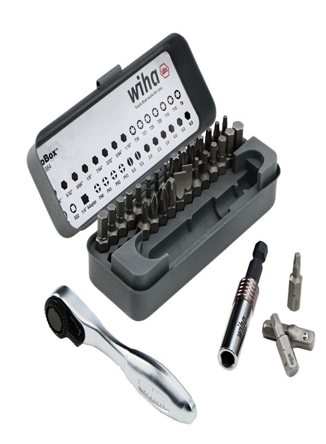Wiha 74984 32 Piece GoBox Standard Bit Set with Mini Ratchet - Image 5