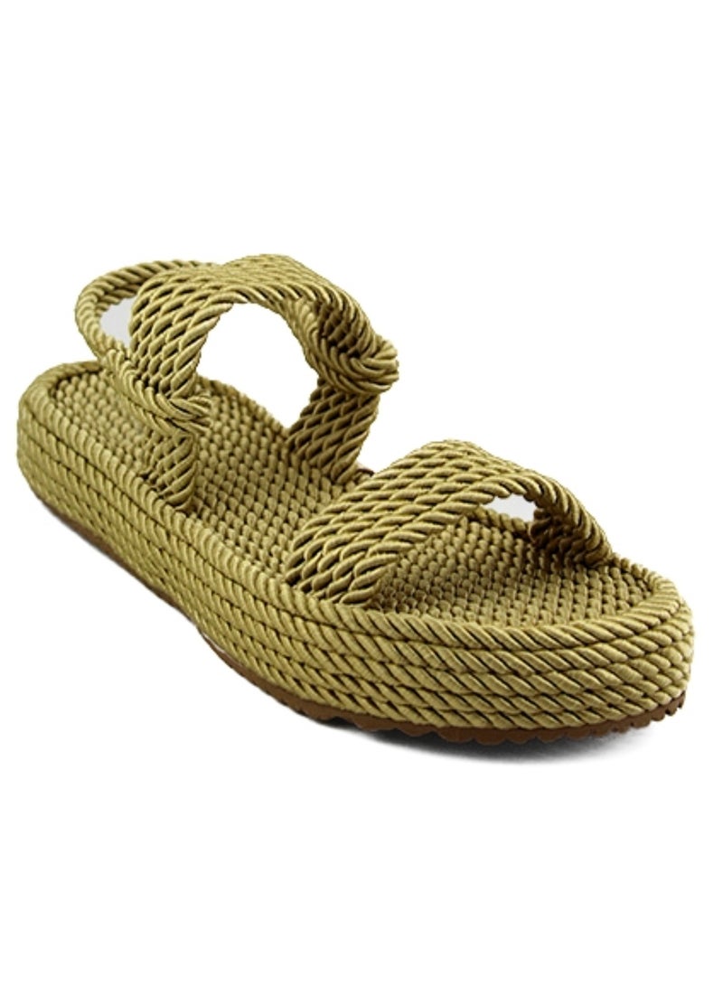 Mumka Rope Sandals Nomadic Strap - Pesto Beige - Image 2