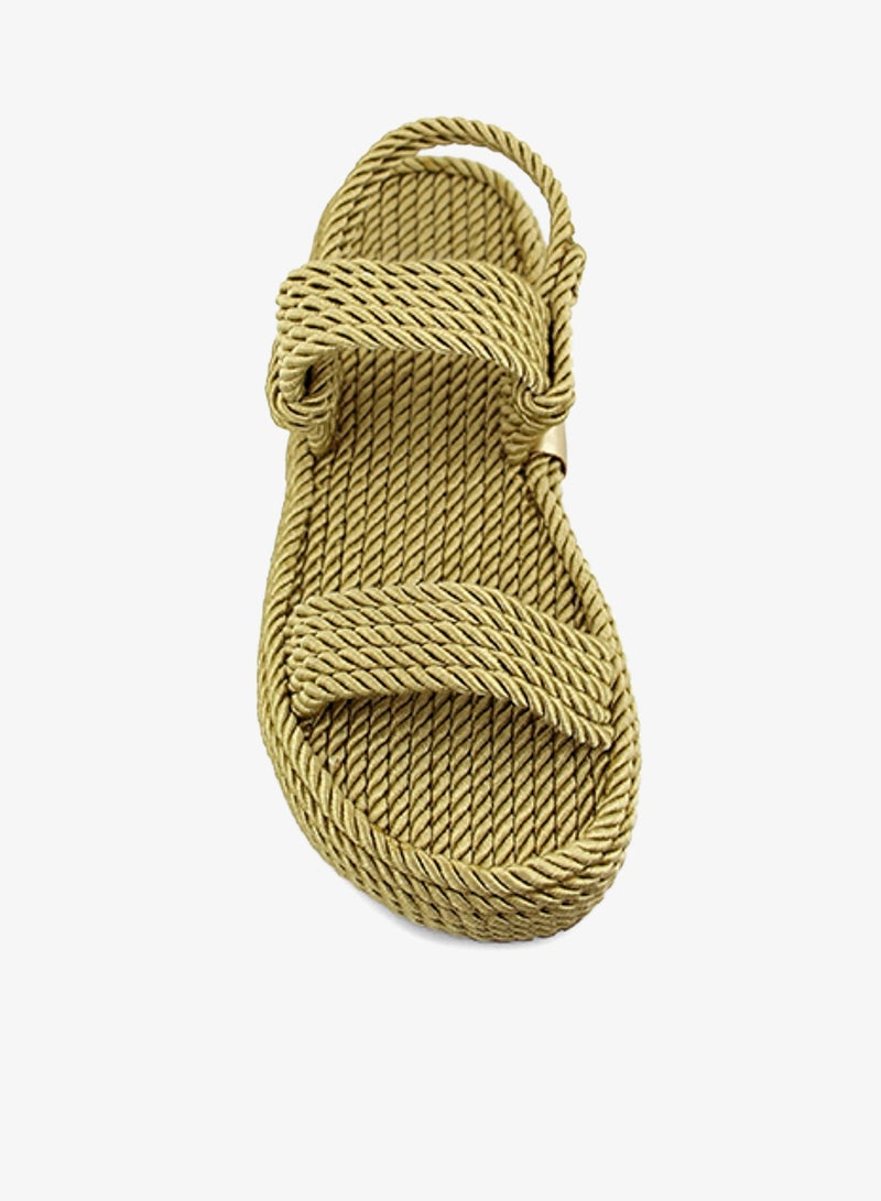 Mumka Rope Sandals Nomadic Strap - Pesto Beige - Image 3