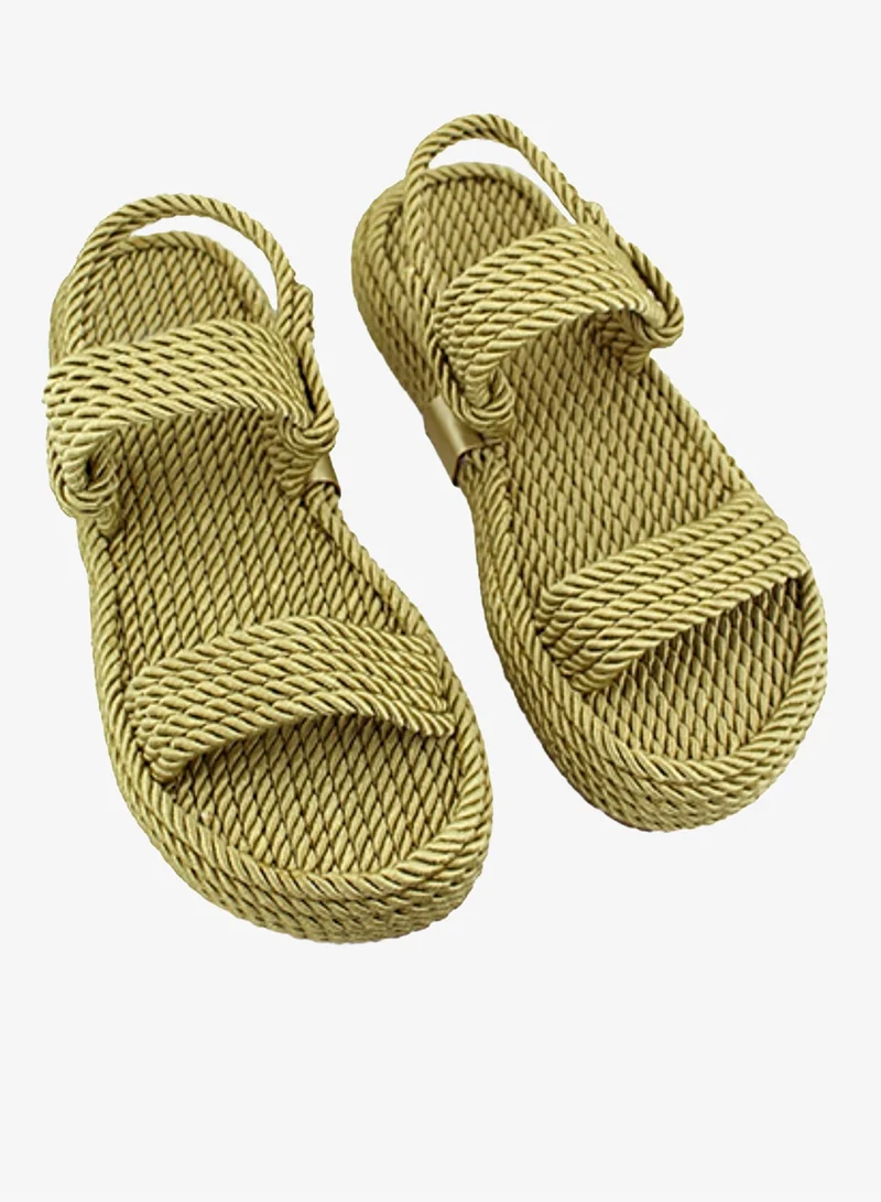 Mumka Nomadic Strap - Pesto Beige Rope Sandals Nomadic Strap - Pesto Beige for Women | Best Price UAE