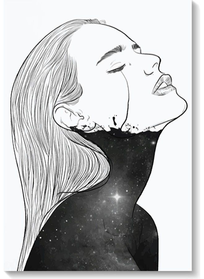 RYN Decorative Wall Art Painting Black/White 40 x 60cm - Image 2