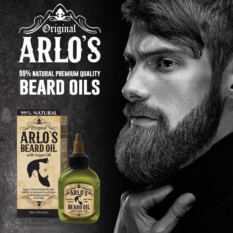 Arlo's Beard Oil with Argan Oil, 2.5 Fluid Ounce - Image 1