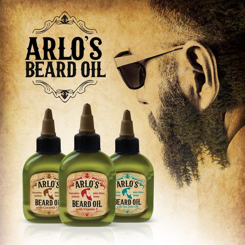 Arlo's Beard Oil with Argan Oil, 2.5 Fluid Ounce - Image 2