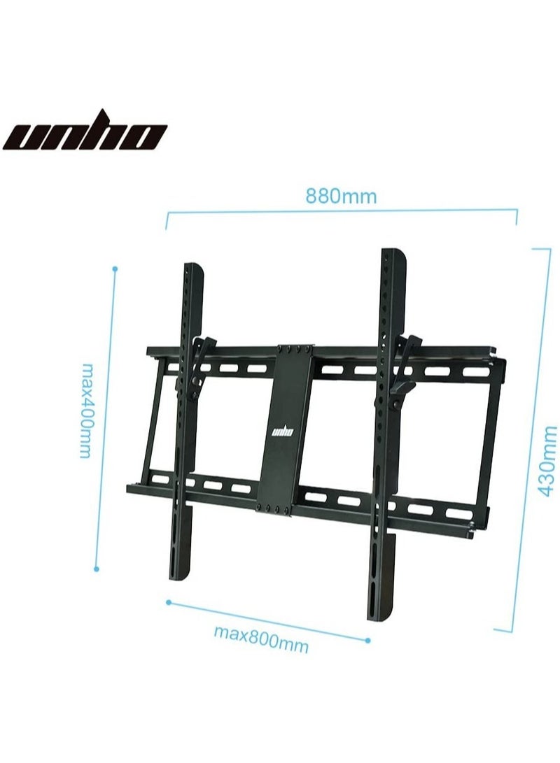 ELTRAZONE Tilting TV Wall Mount, TV Wall Mount for 32-85 Inch TV, Monitor Wall Mount for LED LCD Plasma 15˚ Tilting Load 60 kg VESA Max 800 x 400 with Level - Image 3