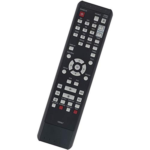 WINFLIKE NB887 Replacement Remote Control fit for Magnavox DVD/VCR VHS Combo NB887UD RZV427MG9A RZV427MG9 ZV427MG9A ZV427MG9 Rzv427mg9 Zv427mg9a Sub NB820UD - Image 2