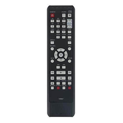 WINFLIKE NB887 Replacement Remote Control fit for Magnavox DVD/VCR VHS Combo NB887UD RZV427MG9A RZV427MG9 ZV427MG9A ZV427MG9 Rzv427mg9 Zv427mg9a Sub NB820UD - Image 4
