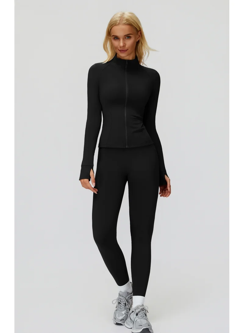 KAWN.YOGA Licorice-Black High Waist Leggings for Women | Best Price UAE