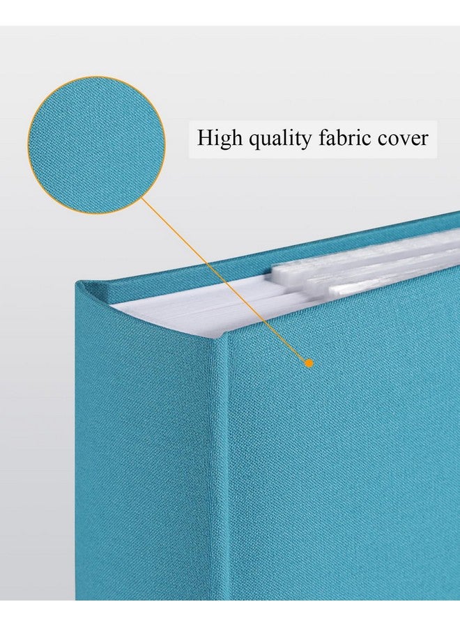 1DOT2 Photo Album 4X6 Hold 402 Photos With Memo Slip-In Pockets Photo Book, Linen Cover Picture Photo Albums With Writing Space For Wedding Family Baby Vacation Mother'S Peacock Blue - Image 4