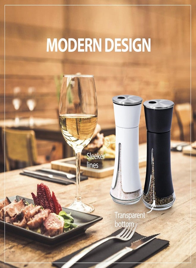 Aelga Farmhouse Salt and Pepper Shakers - Salt Shaker with Adjustable Pour Holes for Himalayan, Kosher, Black and White - Image 4
