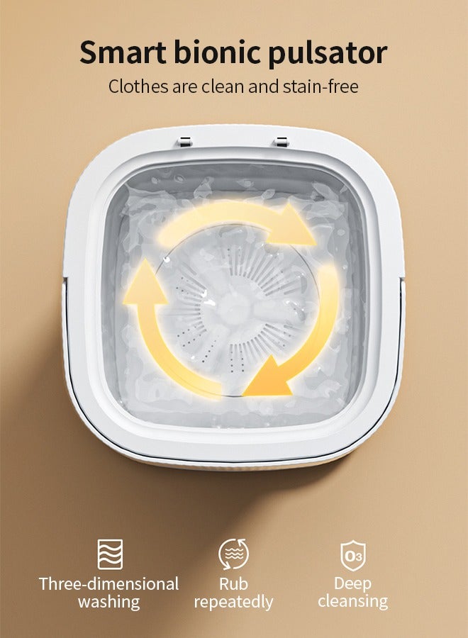 Snooe Folding Automatic Water Refill Shoes Washing Machine Portable Turbine Washer - Image 5