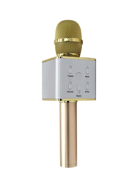 Q9 Bluetooth Karaoke Microphone Gold/White Premium material ensures amazing performance