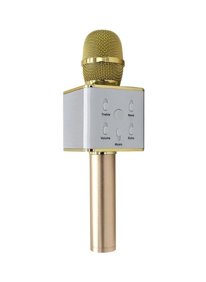 Generic - Q9 Bluetooth Karaoke Microphone Gold/White Premium material ensures amazing performance - Image 1