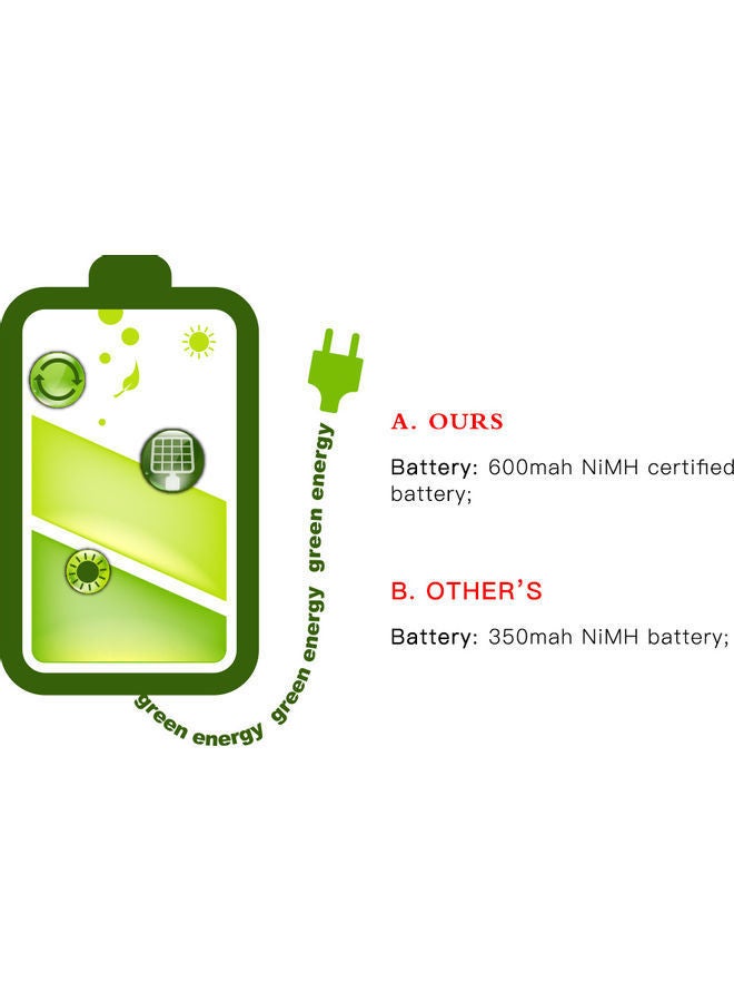 NIBEMINENT 2-Piece Solar Powered Ground Light Multicolour 12.00x6.40x0.31cm - Image 3