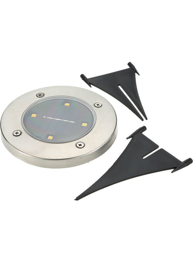 NIBEMINENT 2-Piece Solar Powered Ground Light Multicolour 12.00x6.40x0.31cm - Image 2