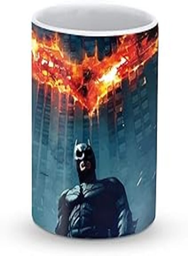 Stylizedd Mug -11oz Ceramic Mug -Burning Batman