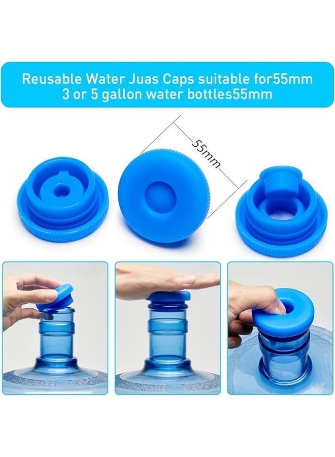 55mm Reusable Silicone Water Jug Lid . Spill-Proof and Splash-Proof Replacement Cover for Safe Drink Dispensers, Accessories for Home, Office, and Outdoor Use (2-Pack - Image 4
