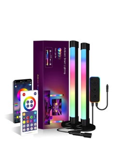 JAJEEK NEW Smart RGB LED Light Bars – Ambient Lighting for TV/Room Decoration, Bluetooth Monitor Flow Light Bars with APP Control, Color Gaming Light Bars for Movies, PC, and Home Setup  - Image 1