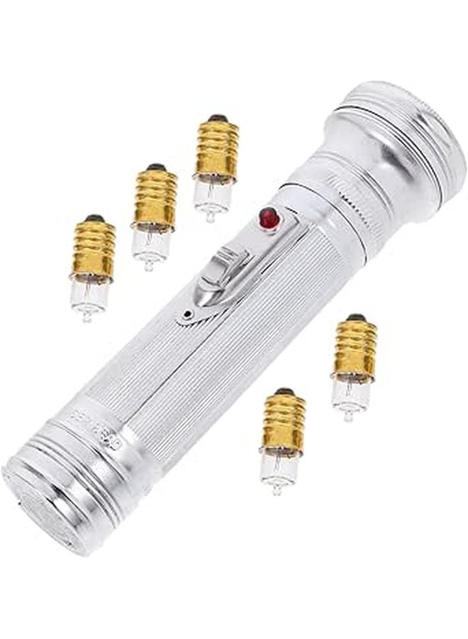 مصباح يدوي صغير قديم الطراز LED، شعلة كلاسيكية محمولة، أداة استكشاف خارجي. - Image 1