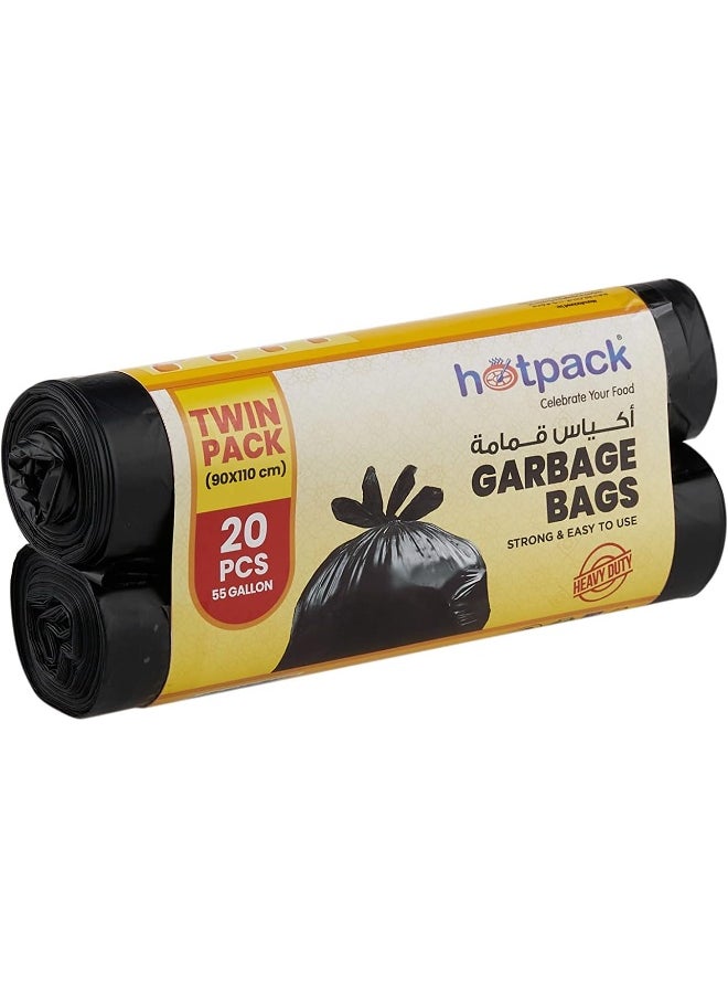 Hotpack HOTPACK Garbage Bag Roll Economy 90X110cm, 10 Pieces X 2 Roll  - Image 2