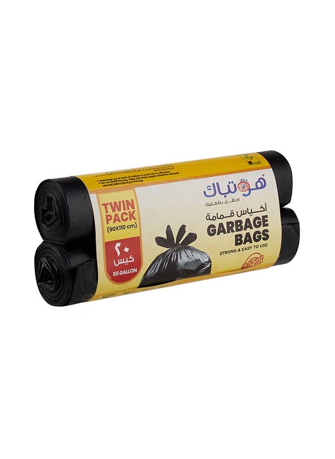 Hotpack HOTPACK Garbage Bag Roll Economy 90X110cm, 10 Pieces X 2 Roll  - Image 4