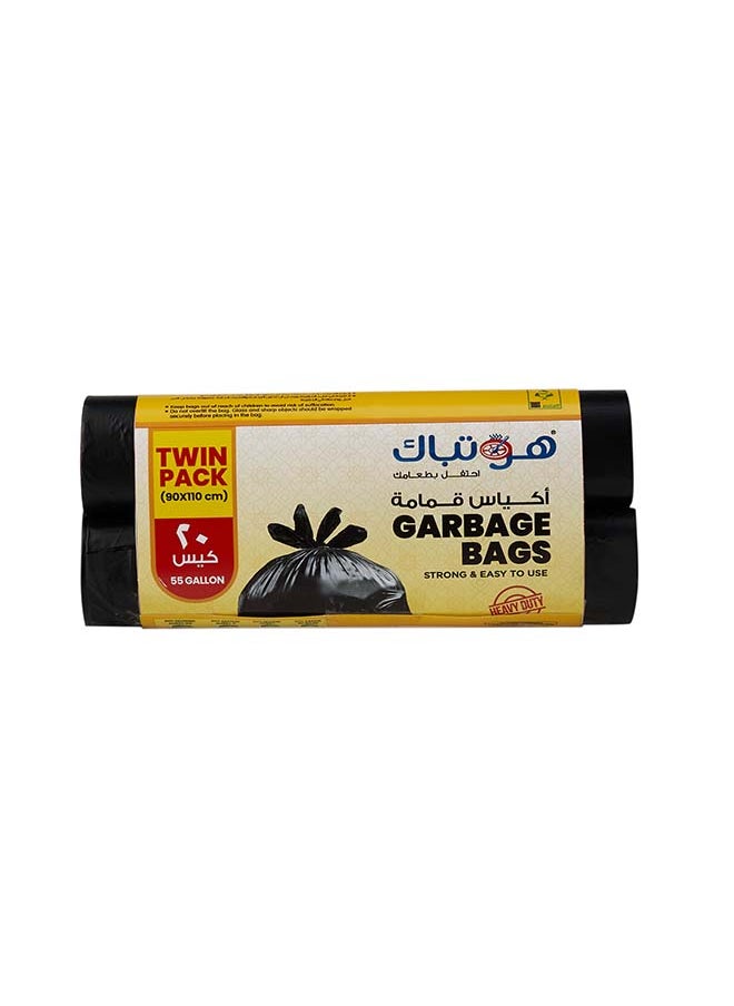 Hotpack HOTPACK Garbage Bag Roll Economy 90X110cm, 10 Pieces X 2 Roll  - Image 3