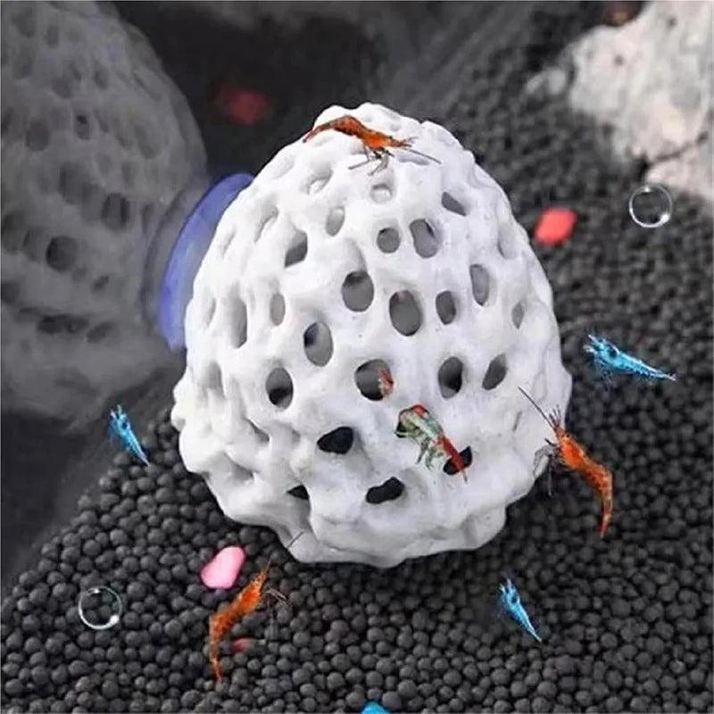 3pcs Shrimp Dome Hiding Habitat Aquarium Beta Fish Tank Tunnel Hole Decoration Accessories - Image 2