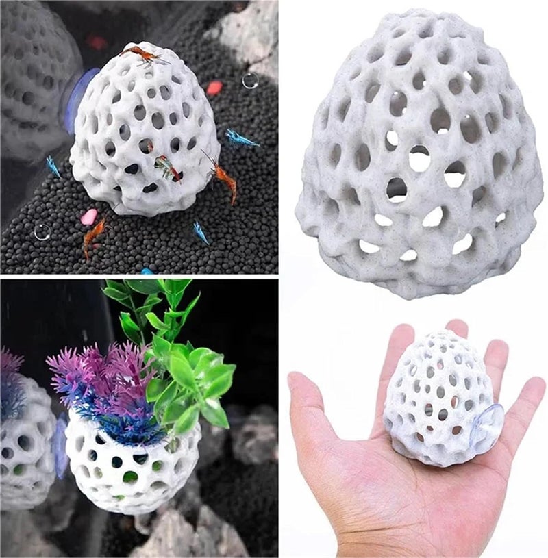 3pcs Shrimp Dome Hiding Habitat Aquarium Beta Fish Tank Tunnel Hole Decoration Accessories - Image 4