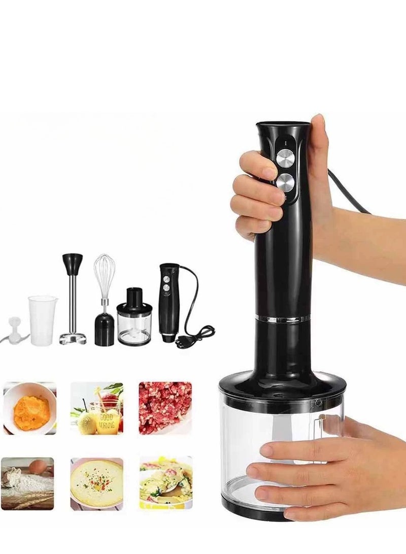 Handheld Blender, 304 Stainless Steel Whisk, 2 Speed Purée Stick, Hand Blender for Baby Food, Mashed Potatoes, Yoghurt and Vegetables  - Image 1