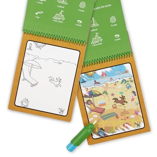 Melissa & Doug Let’s Explore Water Wow! Seasons Water-Reveal Pad – Reusable On The Go Travel Activity - FSC Certified - Image 3