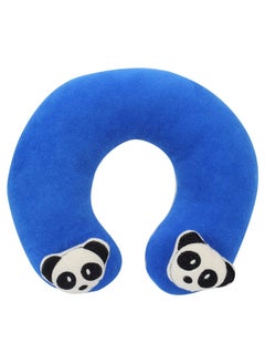 babyhug Babyhug Padded Neck Pillow for Babies, Ergonomic Support with Panda Motifs, Blue, 0M+, 20x20cm  - Image 1