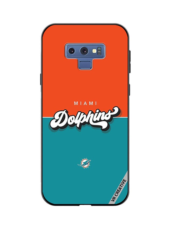 VR CREATIVE Protective Case Cover For Samsung Galaxy Note 9 Dolphins Design Multicolour - Image 1