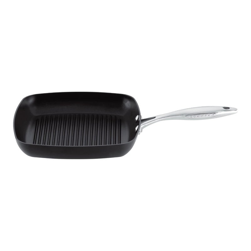 SCANPAN SCANPAN Professional 105 Square Grill Pan  EasytoUse Nonstick Cookware  Dishwasher Metal Utensil  Oven Safe  Made in Denmark 
