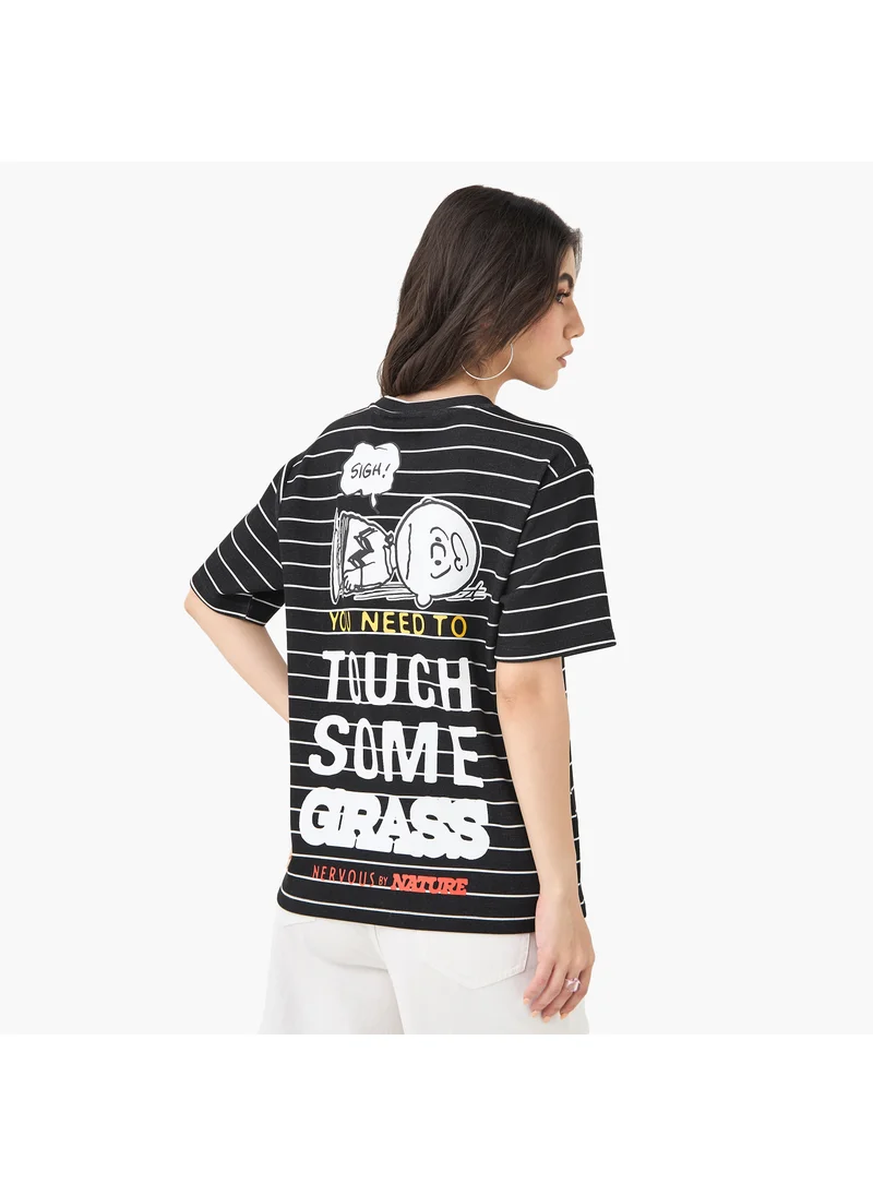 اس بي كاركترز Peanuts Print T-shirt