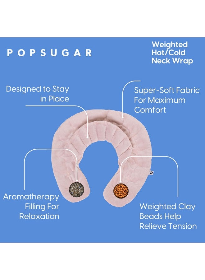 PopSugar Weighted Hot And Cold Neck Wrap, Microwavable Heated Pad For Neck And Shoulder Pain Relief, Reusable Heat And Cold Pack - Image 2