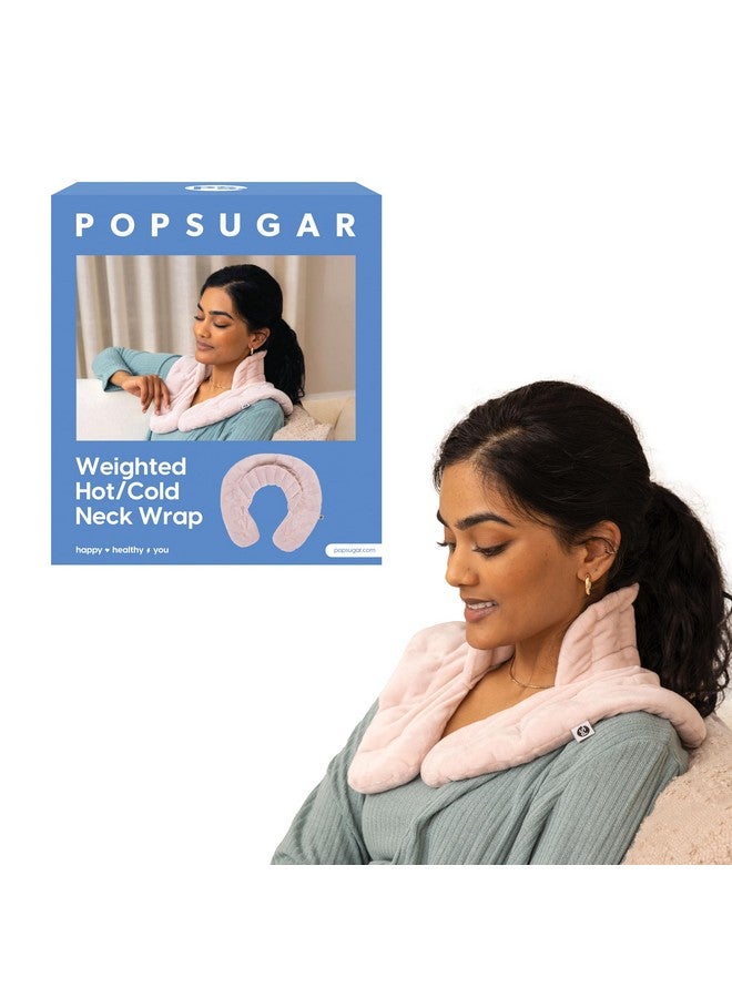PopSugar Weighted Hot And Cold Neck Wrap, Microwavable Heated Pad For Neck And Shoulder Pain Relief, Reusable Heat And Cold Pack - Image 1