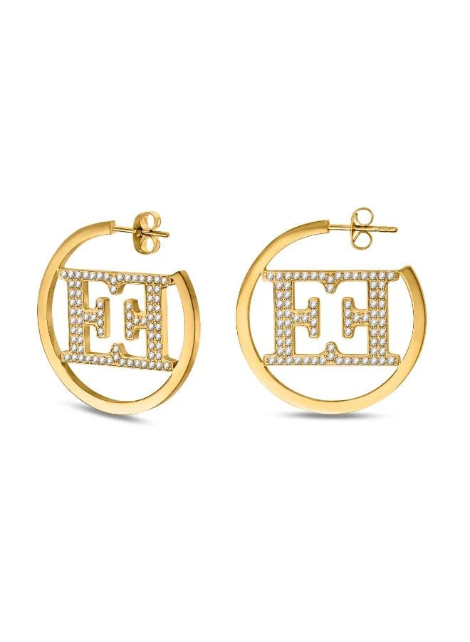 إسكادا Estelle Gold Plated Earring For Women With Escada Logo