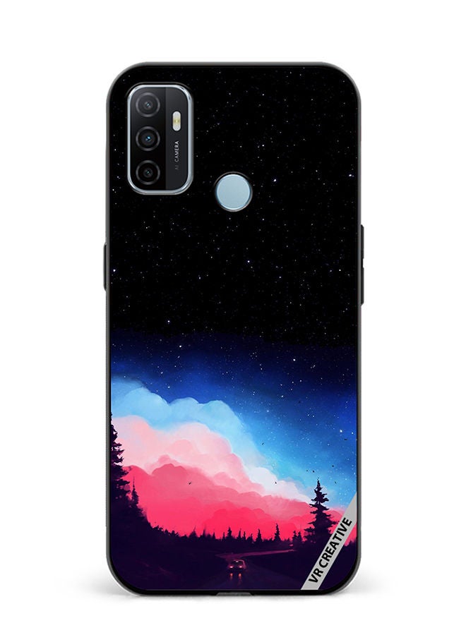 VR CREATIVE Protective Case Cover For Oppo A53 Vibrant Cloud Design Multicolour - Image 1