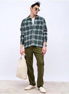 Oversized Straight Leg Joggers with Cargo Pockets