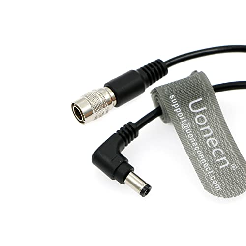 Uonecn Sound Devices Spring Cable Right Angle DC to 4 pin Hirose Male Power Cable for Zoom F8 for 688 644 633 Blackmagic Cinema Camera 4k - Image 2