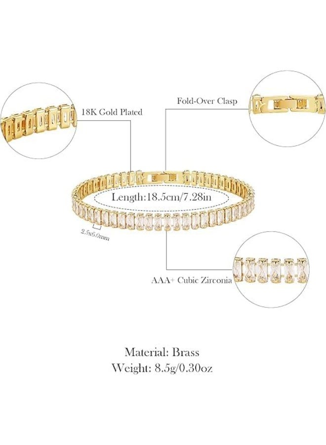 Fayrouz Jewellery A jewelry set consisting of a crystal necklace and bracelet for women and girls, a tennis bracelet, and unisex wedding jewelry - Image 5