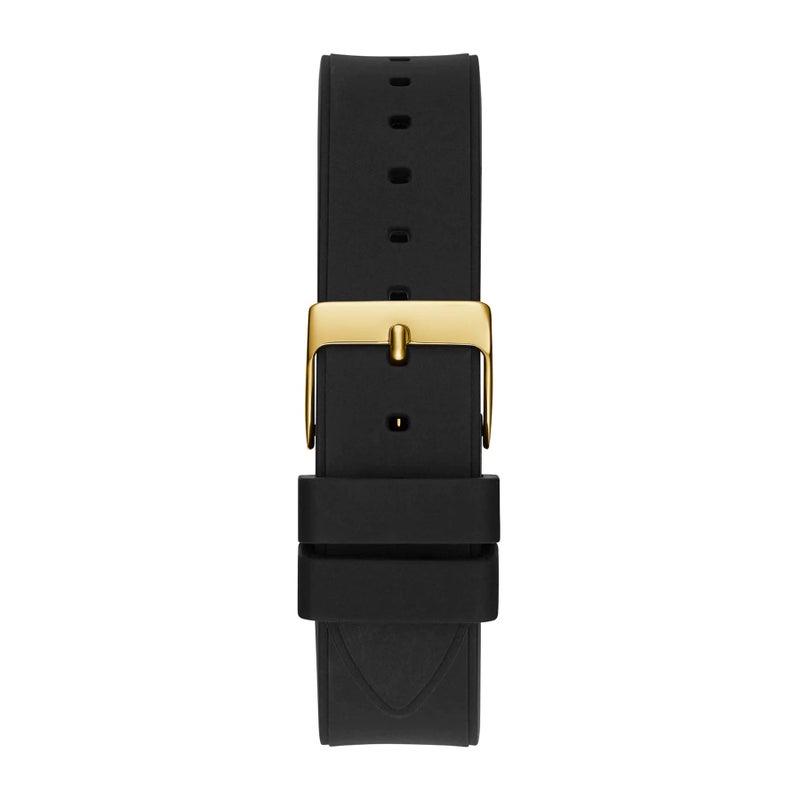 Guess Women's Gold Tone Quartz Watch 40mm Black Silicone Strap - GW0619L2 - Image 3