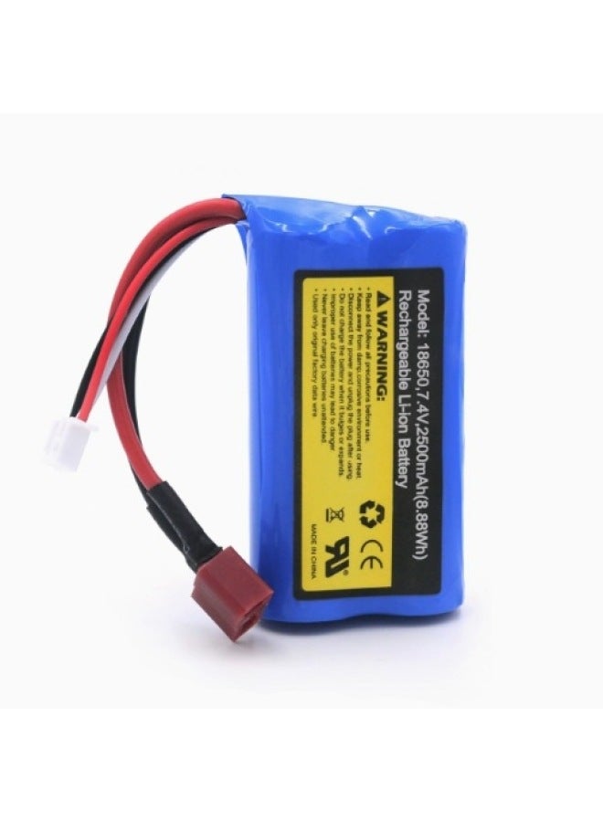 Suchiyu Accessories 161012-3 Remote Control Car Shell Steering Gear Steering Cup Main Board Tire Differential Gear Drive Shaft-Color:7.4v-2500mah Large Capacity Lithium Battery-Scale:1:16  - Image 1