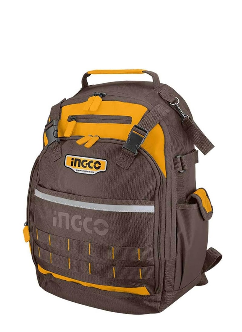 INGCO Hand Tools Tool Backpack 38x17x46 cm - HBP01028  - Image 1
