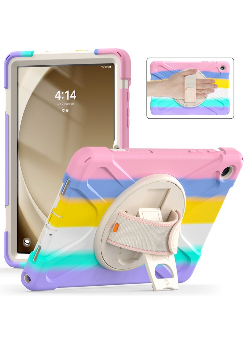 Captaintech Case for Galaxy Tab A9 Plus/A9+ 5G 11 Inch 2023 (SM-X210/X215/X216/X218), Heavy Duty Shockproof Rugged Protective Case Cover with Pen Holder Hand Strap Kickstand - Image 1