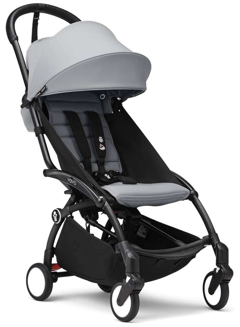 YOYO3 Complete Stroller Set - Black Frame With Colour Pack, 6+ Months - Stone - Image 1