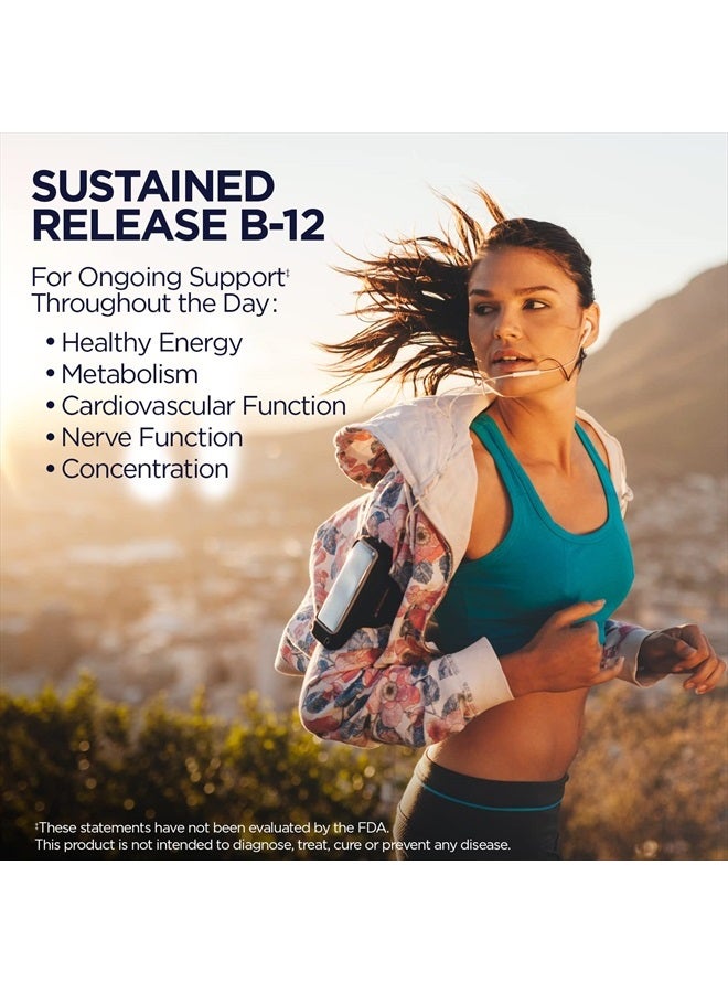 KAL Vitamin B12 1000mcg, Sustained Release Supplement for Healthy Energy, Metabolism, Heart Health, Nerve and Red Blood Cell Support, Long-Lasting Formula, Vegan, 100 Servings, 100 Tablets - Image 3